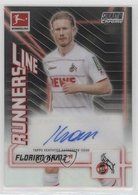 2021-22 Stadium Club Chrome Bundesliga Line Runners 12/70 Florian Kainz Auto 1o2
