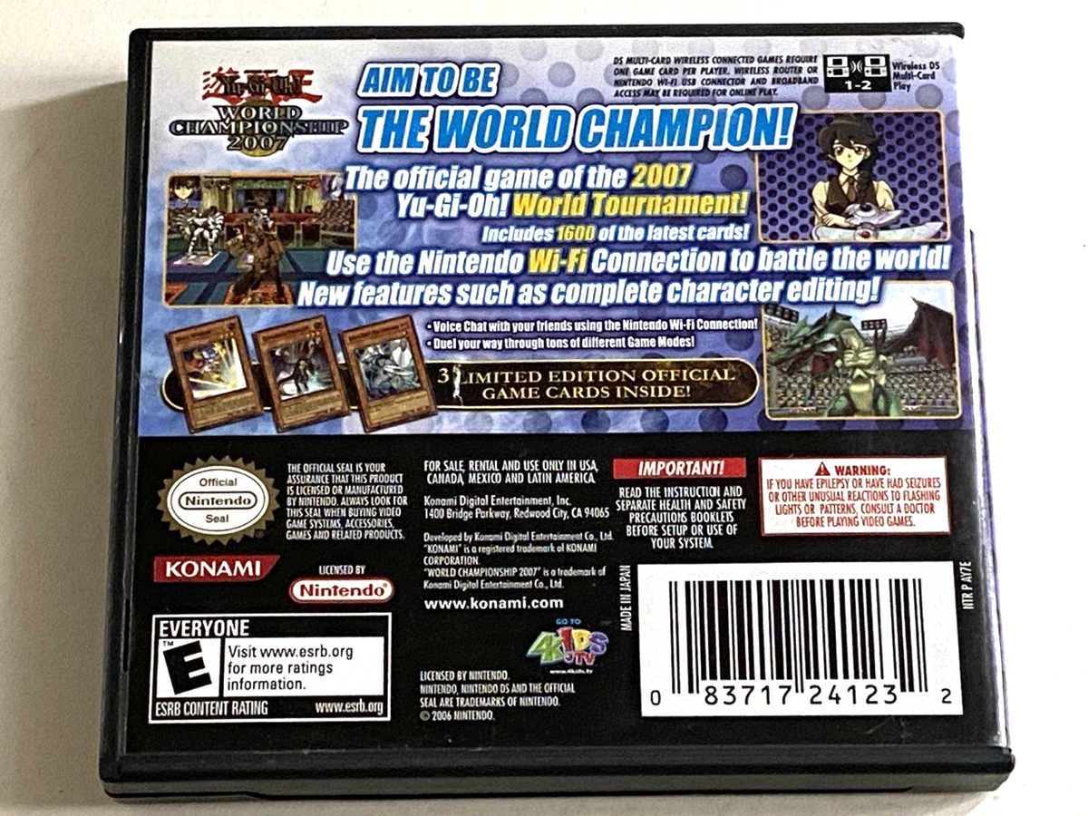 Yu-Gi-Oh World Championship 2007 Nintendo DS Complete Game