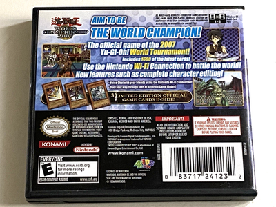 Yu-Gi-Oh World Championship 2007 Nintendo DS Complete Game Cartridge Yugioh  CIB | eBay
