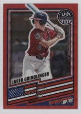 2026 Panini Stars & Stripes Prizm Ruby Wave Prizm Jared Grindlinger #87 0j81