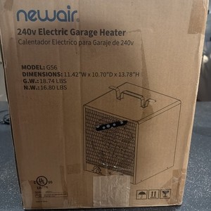 Newair 5600W Portable Electric Garage Heater, Black, Heats Up to 600 SQ. Ft.