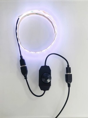 1Pc USB DC 5V LED Dimmer Switch Knob Controller for 5050 2838 Strip Light 1CH