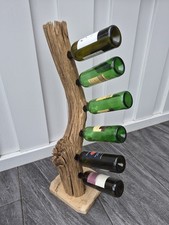 Flaschenregal, Flaschentower,Weinregal aus Altholz,Eichenholz