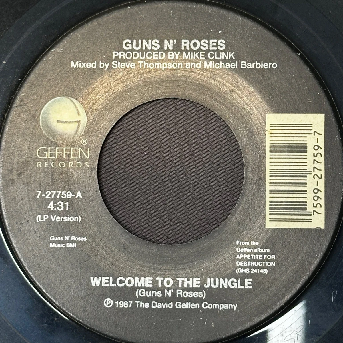Guns N 'Roses Single 45 RPM Speed Vinyl Records for sale | eBay