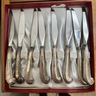 Wallace Sterling Silver Handle Stainless Handle Butter Knifes Set Of 8