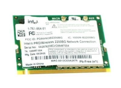 Intel PRO/Wireless 2200BG Network Connection 1-761-864-51 Tested Working