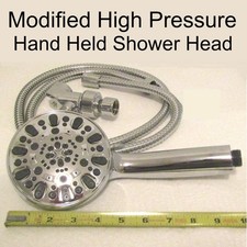 High Pressure Modified Shower Head Power Flow 10.5gpm Xtra Large Head 7 Settings
