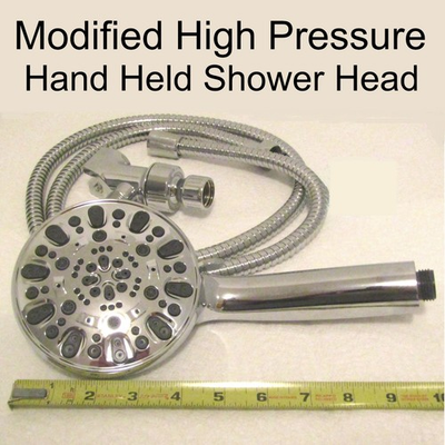 #ad High Pressure Modified Shower Head Power Flow 10.5gpm Xtra Large Head 7 Settings $62.99