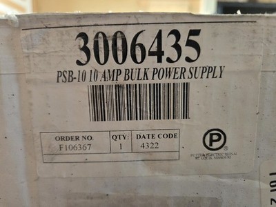 POTTER PSB-10 10 AMP BULK POWER SUPPLY PANEL ''RED'' - BRAND NEW