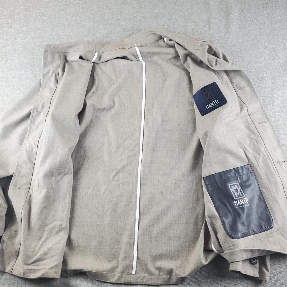 Chaqueta Blazer Manta Over Para Hombre Grande 52 Eur Mezcla Cachemira Elastizada Italia Foto 4 de 4