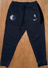 Nike NBA Dallas Mavericks Showtime Therma Flex Navy Sweat Pants Joggers 2XL XXL