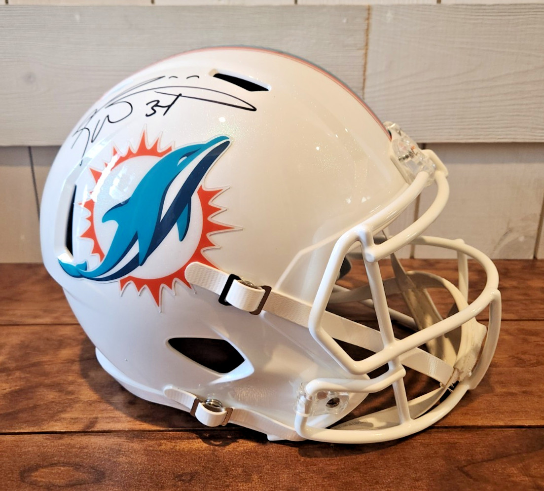 Ricky Williams Signed Replica Full Size Speed Miami Dolphins NFL Helmet JSA