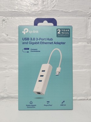 TP-Link USB 3.0 3-Port Hub & Gigabit Ethernet Adapter UE330 - NEW IN BOX