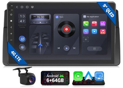 Eonon E46X6S2 for BMW E46 M3 1999-2006 9inch QLED 6+64 Android Car Radio CarPlay