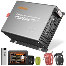 24 Volt Pure Sine Wave Power Inverter 2000 watt 24 Vdc to 120 Vac,4100Watt
