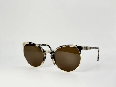 New Authentic ANDY WOLF DINAH COL-D Sunglasses, Gold/Tortoise 57-21-140