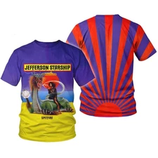Jefferson Starship Spitfire Album Cover 3D AOP T Shirt Full Size S-5Xl