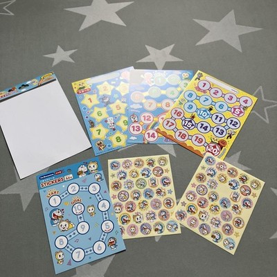 Character stickers Anpanman Doraemon Reward stickers Backing