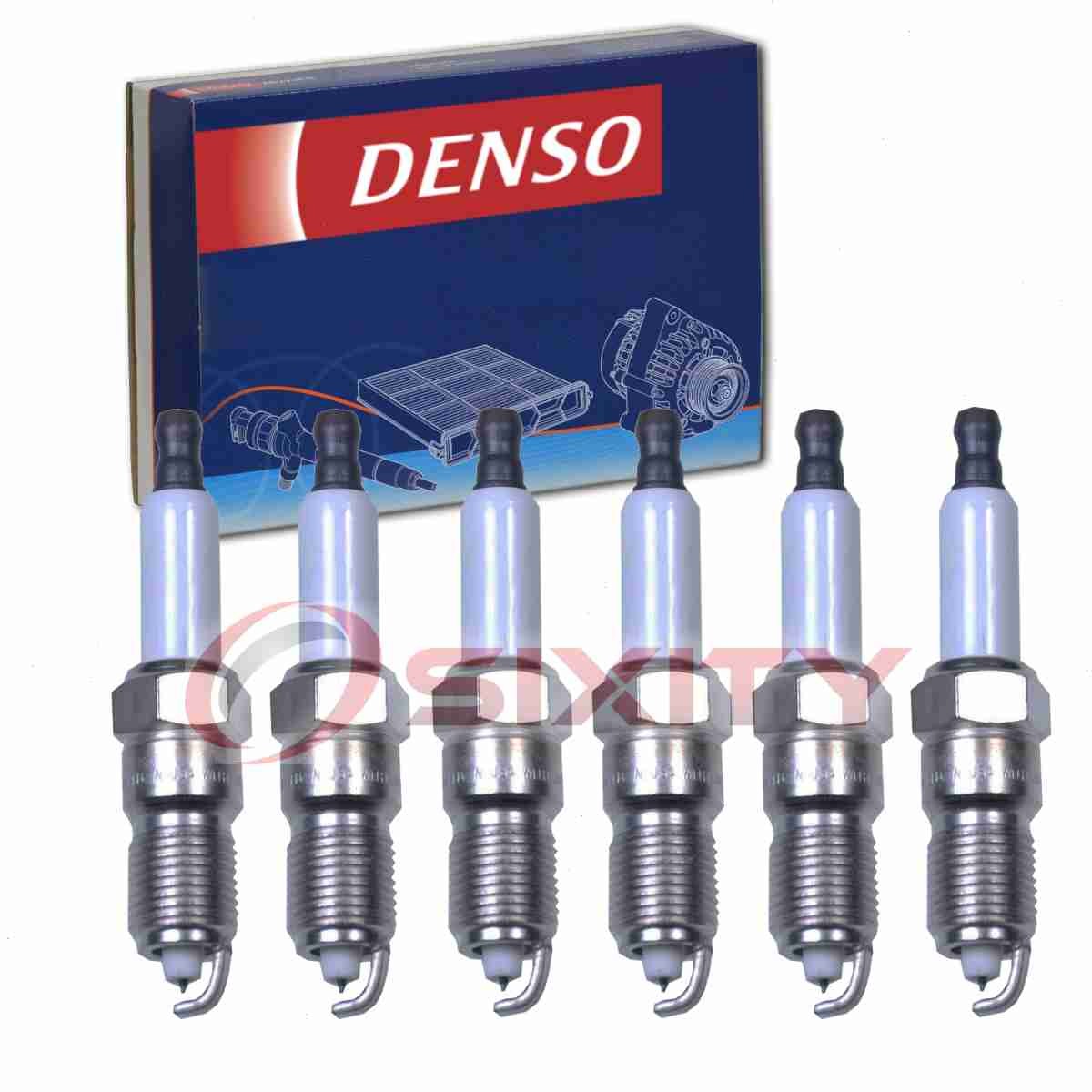 6 pc Denso Spark Plugs for 2007-2008 Saturn Aura 3.5L V6 Ignition Secondary  nu
