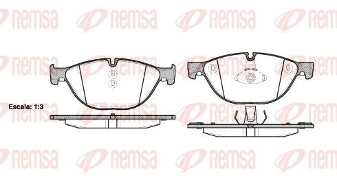 Remsa Bremsbelagsatz, Scheibenbremse 1414.00 FüR BMW-image