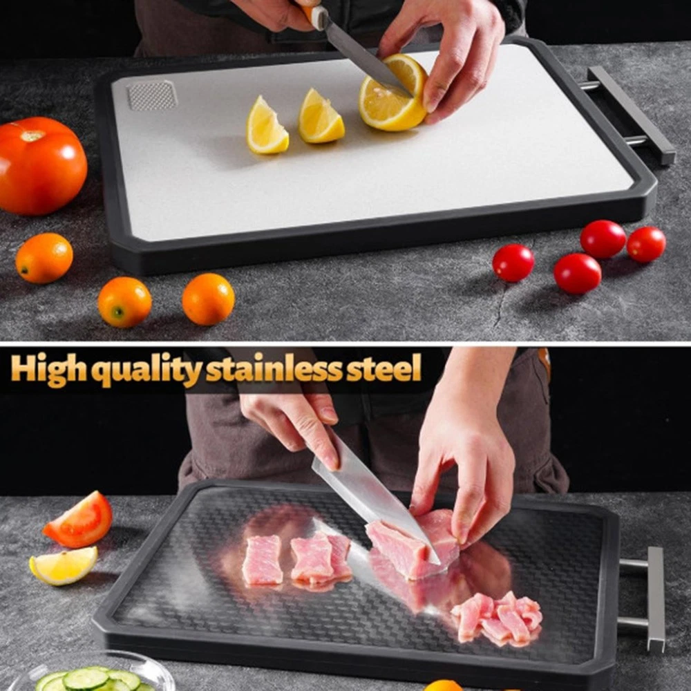 Titanium Cutting Board Double-Sided Titanium Cutting Boards for Kitchen Camping⇗
Opens in a new wind