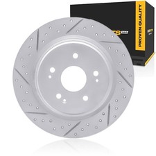 For Honda CR-V 2017-2026 Brake Rotor Passenger Side | Rear | Drilled and Slotted