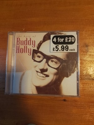 THE BEST OF BUDDY HOLLY-ALBUM(20 TRACK MUSIC CD)DISC UNPLAYED-PEGGY SUE,OH BOY