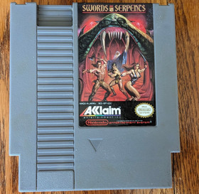 Swords and Serpents NES Nintendo Acclaim Video Game 1990 Authentic Clean Tested