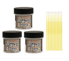 Ranger Micro Glaze Bundle - 3 Jars of Distress Micro Glaze with Trebbies Detail