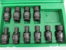Sk 34351 10 Pc 12 Drive Metric Swivel Impact Socket Set