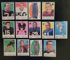 1959 Topps Football Cards - 13 Card Lot - EX to EXMT - W/ Andy Robustelli