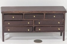 Franklin Mint Rose Cottage Bedroom Dresser 7 Drawers Dollhouse Room VTG 1996