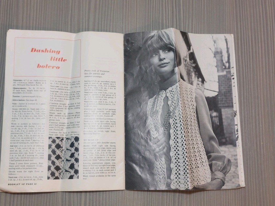First Steps In Crochet No. 167 (By Patons) Vintage 1969 Magazine ...