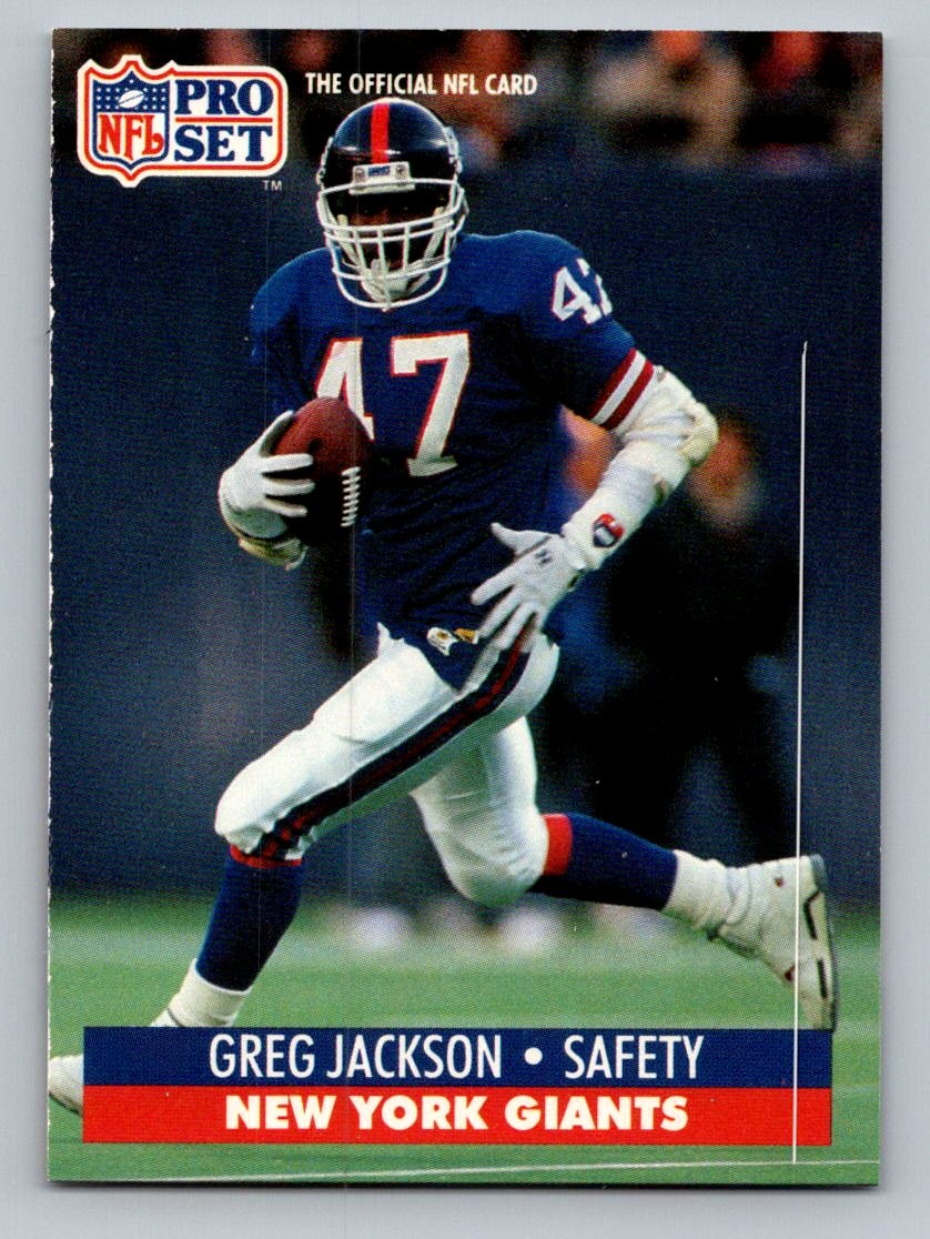 1991 Pro Set Greg Jackson #66 Rookie New York Giants