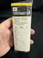 Vintage John Deere Torq Gard Oil Reminder Nos Lot Oil Change Tractor Farm