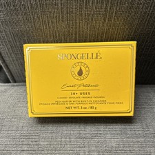 Spongelle PEDI SWEET PATCHOULI Infused Bath Exfoliates Feet Buffer Sponge 3 Oz