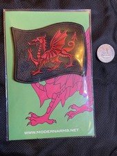 The Red Dragon Welsh Tactical Morale Patch, Modern Arms Limited, Embroidered