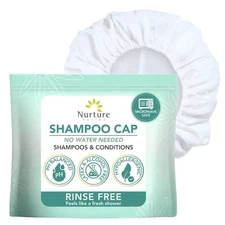 No Water Rinse Free Shampoo Cap by Nurture | Microwavable Hair Washing & Cond...