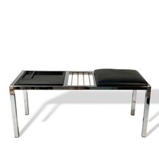 VINTAGE MID CENTURY 1970S CHROME TELEPHONE TABLE ITALIAN