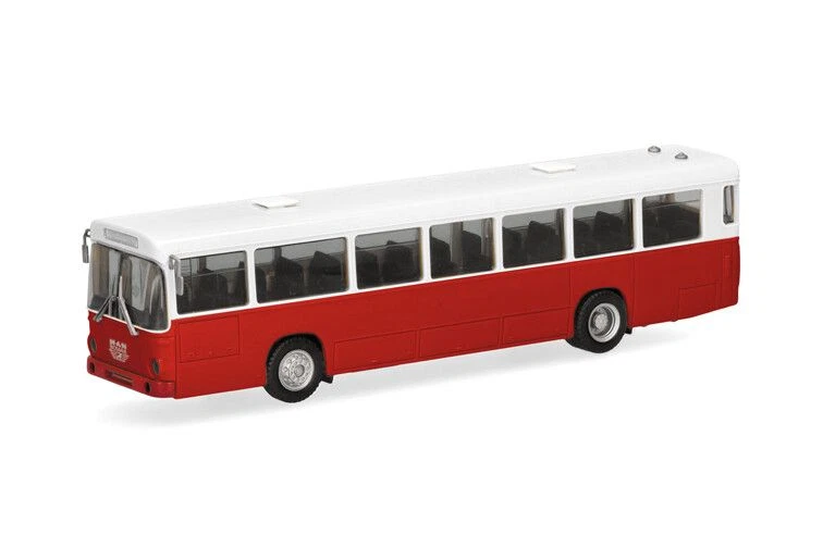 HERPA, MAN Bus SU 210 rosso e bianco, 1/87, HER319393 - Immagine 4 di 4