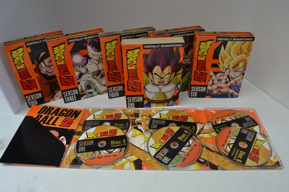 DRAGON BALL Z DIGITALLY REMASTERED SIX SEASONS DVD COMPLETE W/BIO' ON CHARACTERS - Image 3 of 4