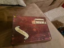 Folk Art Hand-Painted Jewelry Box - Tokyo '45 - Army Tent - Mother