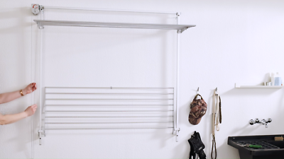 Wand-Wäscheständer, Wand Wäschetrockner Ausziehbare Klappbare, Foxydry Wall Plus