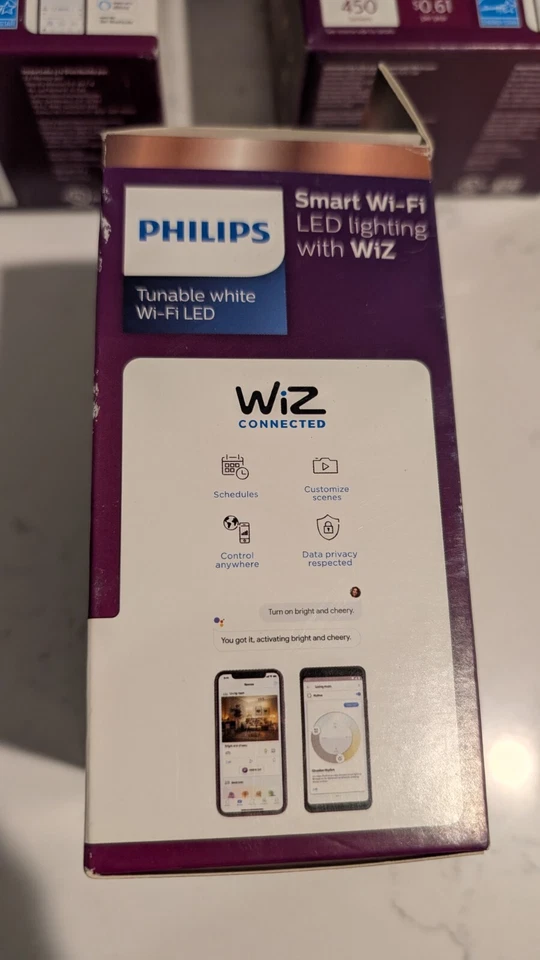 3 Philips Smart Wi-Fi LED Dimmable~Tunable White w/ WiFi A15 40W 350 Lumens - Image 2 of 4