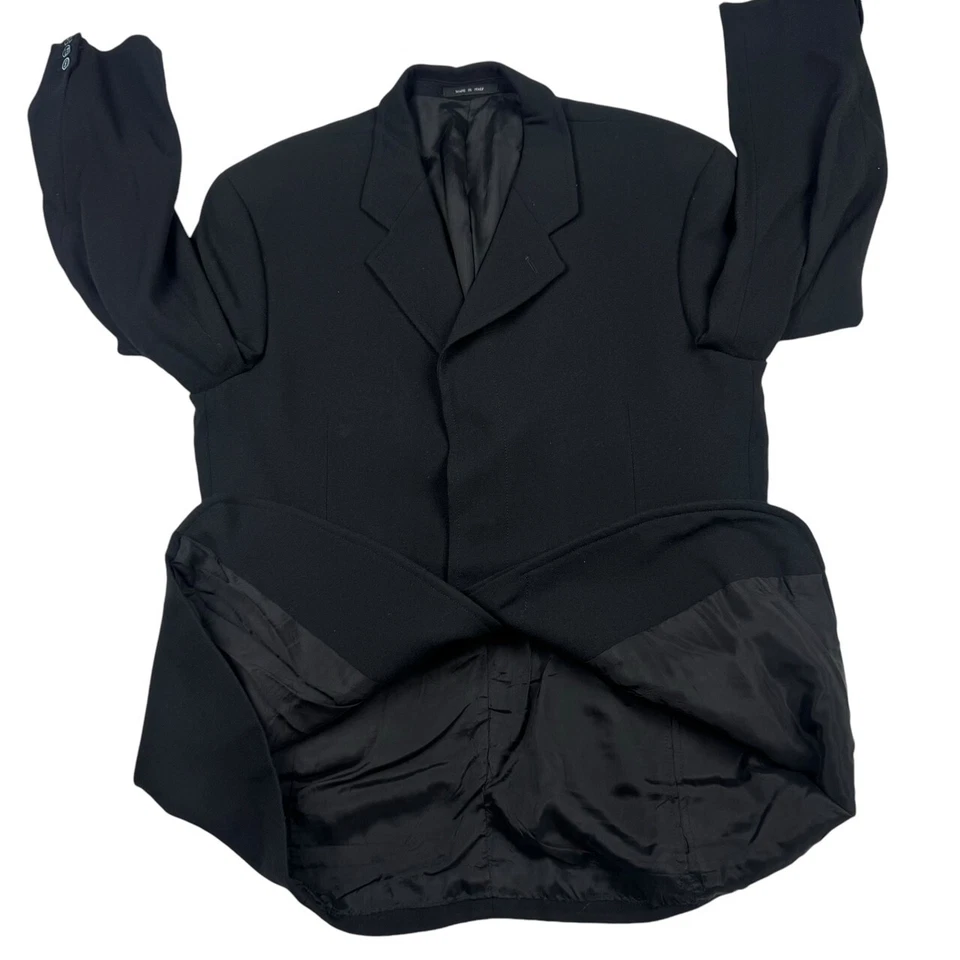 Blazer Emporio Armani para hombre 100 % lana negro • Italia • 44L Foto 3 de 4