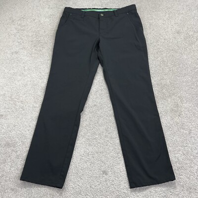 Alberto Golf Pants Mens Size 34x30 EU 50 3xDry Cooler Regular Fit Black  Stretch
