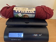 Vintage Caron Wintuk Worsted Acrylic Yarn 4 Ply 90g/3.2 Oz Burgundy Made In USA