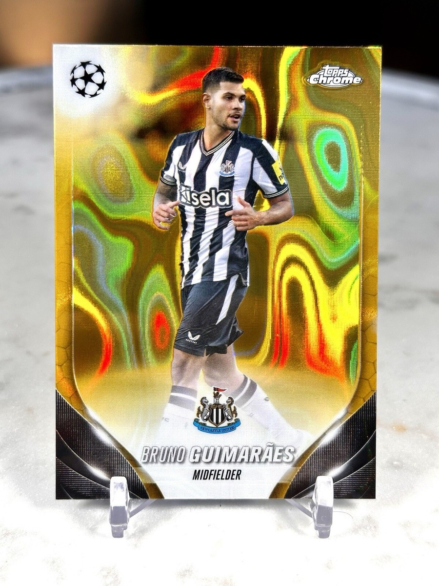 2023-24 Topps Chrome UCC Bruno Guimaraes Gold Lava Refractor
