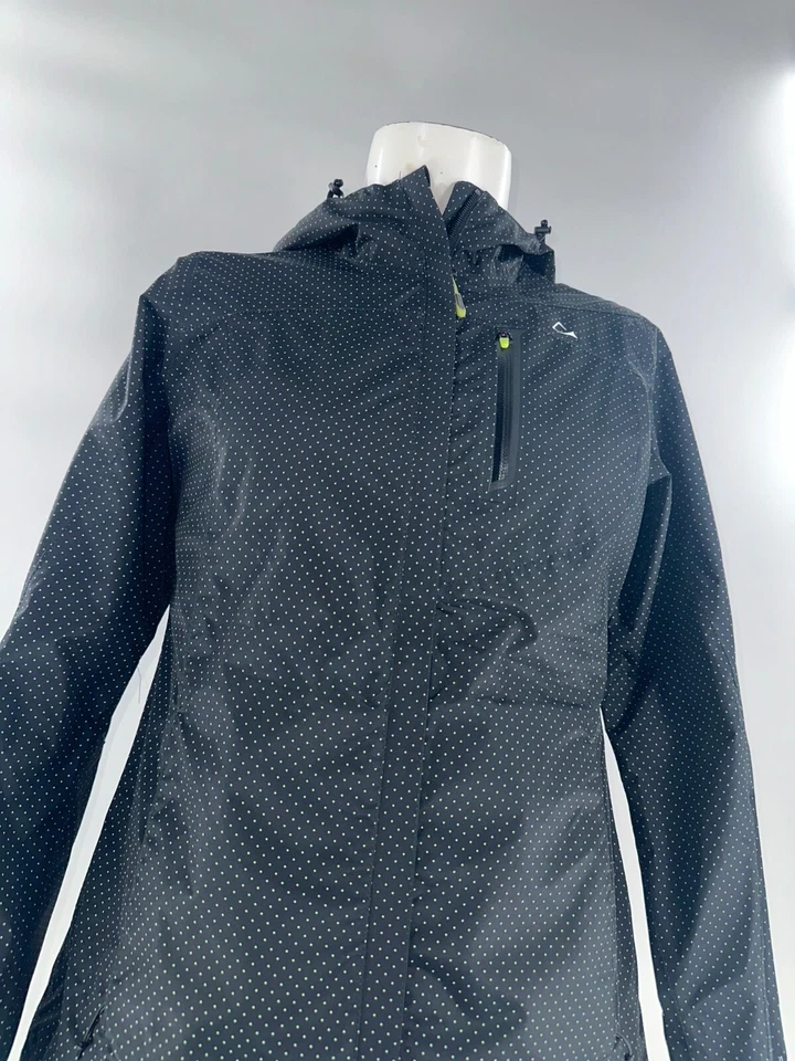 Chaqueta de Lluvia Paradox Cremallera Completa Con Capucha Mujer S Negra Lunares Poliéster YGI I4-151 Foto 3 de 4