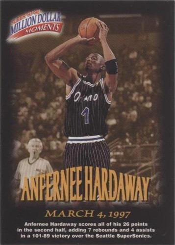 1997-98 NBA Hoops 911 Penny Anfernee Hardaway #10 SSP With Sleeve
